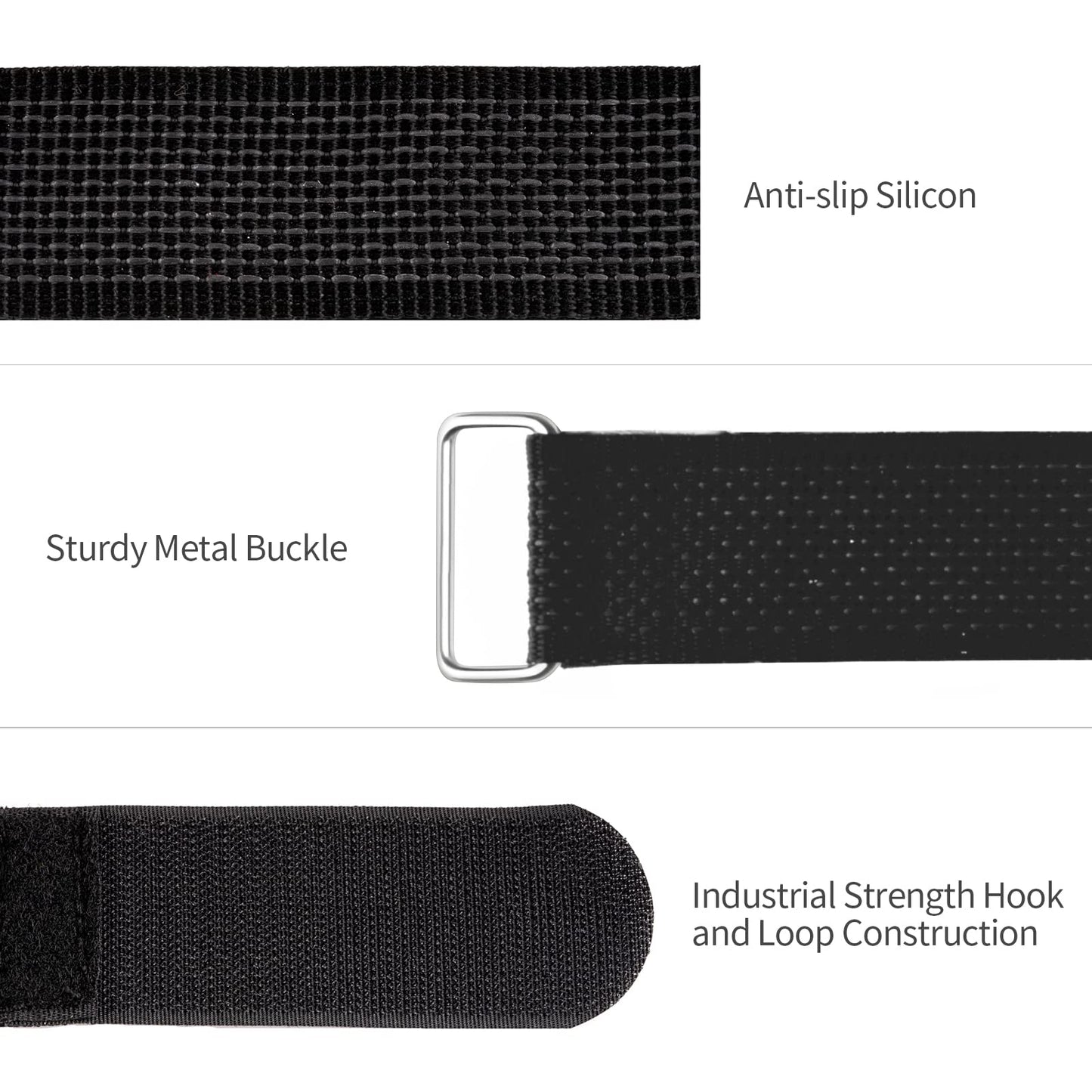 Bike Rack Straps, 4-Pack Trilancer Adjustable Bike Wheel Stabilizer Strap with Hook and Loop for Car and Wall Mount, for Transportation and Storage (26'' x 1.5'')