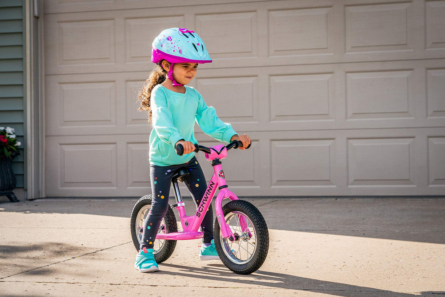 Schwinn Toddler Balance Bike, Boys and Girls, Fits Kids 28-38-Inches Tall, with 12-Inch Wheels, Beginner Rider Training, Pink