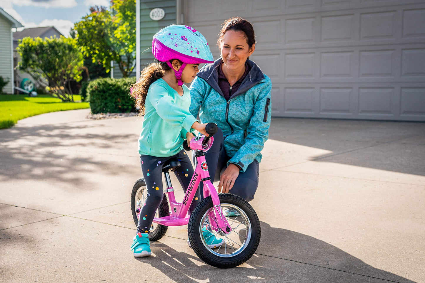 Schwinn Toddler Balance Bike, Boys and Girls, Fits Kids 28-38-Inches Tall, with 12-Inch Wheels, Beginner Rider Training, Pink